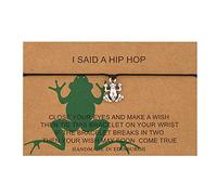 Generisch Bracciale Messaggio Perle Gioielli per le coppie Miglior Braccialetto di amicizia Madre Figlia La Piccola Frasi Polso Pietre Regalo Messaggio Anelli, Taglia unica, Nylon