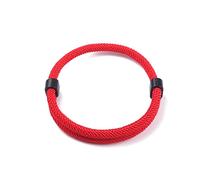 Generisch Bracciale Paracord, da uomo, in corda da vela, per uomo e donna, nero, regolabile, bracciale da surfista per uomo, bracciale discreto quotidiano per uomo, Eine Grösse, corda di nylon,