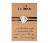 Generisch Bracciale per cellulare con perle per coppie, migliore amica, braccialetto dell'amicizia, mamma, figlia, ragazza, lui, la sua fidanzata, fidanzato, lettere per la creazione di gioielli