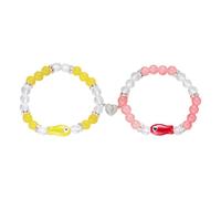 Generisch Bracciale Per Colori Perline Gioielli Bracciale Braccialetti Cute Kawaii Braccialetto Braccialetti Friend Abbinamento Bracciale Coppie Gioielli Per Donne Uomini Piccola Frasi Mm Gioielli