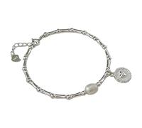 Generisch Bracciale placcato bracciale a cerchio con anelli chic e di fascia alta da donna, pezzo versatile perfetto per l'uso quotidiano e tutte le occasioni. Frasi Perline Coppia Gioielli, 18*1