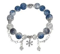 Generisch Bracciale rigido da uomo Cool Bracelet Love And Deepspace Zayne Planets Snowflakes Pendant Beaded Bracelets For Big Orologio da polso uomo, Taglia unica, Plastica, Nessuna pietra preziosa