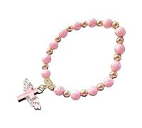 Generisch Bracciale Uomo Blu Elastico Anelli e Ragazza/Battesimo Bautizo Recuerdos Evento Chiesa Acciaio Larghezza Per Scelta Mm Gioielli, Taglia unica, Plastica