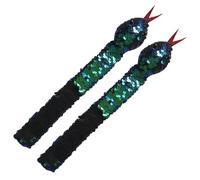 Generisch Braccialetti a serpente | Divertente nastro da polso a serpente | Braccialetto a serpente con paillettes | Perfetta per feste e costumi, F, Vedi descrizione, Vedi descrizione