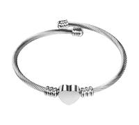 Generisch Braccialetti Con Preziosi Mm Gioielli Per Donne Argento/Rosa/1 Gold Plated OT Clasp Bracciali Uomini Coppia Uomini Anelli, Taglia unica, Metallo