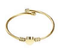 Generisch Braccialetti Con Preziosi Mm Gioielli Per Donne Argento/Rosa/1 Gold Plated OT Clasp Bracciali Uomini Coppia Uomini Anelli, Taglia unica, Metallo