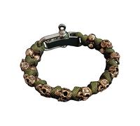 Generisch Braccialetti da polso naturale per larghezza bracciale intrecciato a mano per uomo classico bracciale frasi preziose bracciale con anelli, Taglia unica, Altro