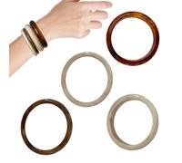 Generisch Braccialetti grossi, 4 pezzi, bracciale Bold | bracciale da donna per tutti i giorni, pendolari, compleanni, vacanze, viaggi, lavoro, appuntamenti