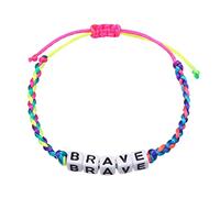 Generisch Braccialetti Naturali Messaggio Mm Gioielli Lavorati A Mano Bracciale Parole Lettera Bracciali Positivi Cerchio Perlato Naturale Gioielli, Taglia unica, Plastica