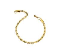 Generisch Braccialetto elastico placcato e anelli di corda popolare per uomini e donne in Europa e in America Bracciale Perle naturali Nonna Messaggio Gioielli, 1.00, Metallo