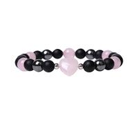 Generisch Bracciali Messaggi Con Perline Gioielli Cuore Charms Bangles Stone With Pearls Beads Bracciale Colori Ciondoli Amanti Anelli, Taglia unica, Plastica