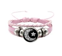 Generisch Bracelets Luminous Couple Bracelets Sun and Moon Regolabili Bracelets The Luminous Stone Stores The Light Energy Under The Irradiation Of Black caucciù Cinturino, Taglia unica, poliuretano