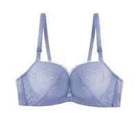 Generisch Bralette Reggiseno da donna push up con chiusura frontale, reggiseno in pizzo, morbido, senza cuciture, tinta unita, elegante, senza cuciture, con bottone automatico, seni, tenuta forte