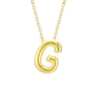 Generisch Bubble Letter Necklace Gold Initial Necklaces For Women Trendy Chunky Charm Pendant Jewelry Birthday Teen Her Mom Grandma Wife Sister Collane Ragazze, lega di zinco, Senza Gemstone