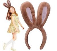 Generisch Bunny Ears Headband - Velvet 30 x 20 cm | Soft Touch Bunny Ears Hairband Ea- Headband for Adults and Kids | For Cosplay Party Photos Stage Performance and Daily Wear