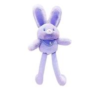 Generisch Bunny Plushes - 11 pollici Interactive Rabbit Toy, ciondolo morbido realizzato a mano, animale, design a forma di orecchio, accessorio per portachiavi | Adorable Easter Decoration for