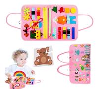 Generisch Busyboard - Soft Tabellone interattivo, abilità motorie, Gioco da Viaggio per Bambini, promuovere Lo Sviluppo, Pratica Quotidiana per Bambini, intrattenimento di Viaggio, Motivazione