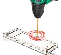 Generisch Cabinet Handle Jig, Multipurpose Cabinet Pull Drilling Template, 15,94 x 3,39 x 1,18 pollici, Heavy Duty Adjustable Hardware Jig for Precise Hole Positioning, installazione pratica