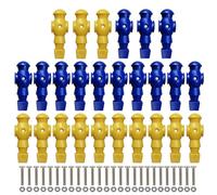 Generisch Calcio balilla da uomo, 2 colori, 26 statuette piccole per bambole, componenti per calcio balilla