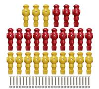 Generisch Calcio balilla da uomo, ricambio per calcio balilla da uomo, 2 colori, 26 statuette piccole per bambole, componenti per calcio balilla