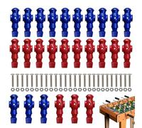 Generisch Calcio balilla da uomo, set di calciatori | Piccola figura di calcio balilla da uomo | 26 statuine piccole per bambole, componenti per calcio balilla