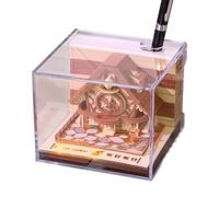 Generisch Calendario 2026, carta artistica, blocco note 3D, con coperchio in acrilico, da scrivania per la scuola, per feste di inaugurazione della casa, viaggi, feste, camera degli studenti