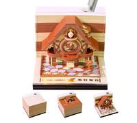 Generisch Calendario 3D 2026 - Calendario da tavolo 3D con copertina in acrilico | Appunti a casa per camera da, inaugurazione della casa, appartamento, viaggi, dormitorio, asilo, ufficio