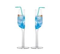 Generisch Calice da vino semicircolare, 2 mezzi calici da vino, mezzo mezzo bicchiere da vino rosso con manico lungo, bicchiere da vino a forma di mezzo bicchierino da vino rosso