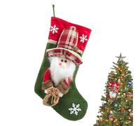 Generisch Calza natalizia, graziosa decorazione per bambole 3D, sacchetti per caramelle di Natale, per famiglia, bambini, donne, casa, caminetti e, Anziani, vedi descrizione