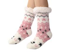 Generisch Calze da uomo blu con borchie, comode calze natalizie per interni ed esterni per donna (taglia unica), bianco, Taglia unica