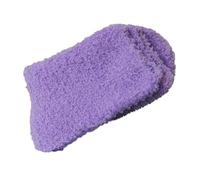 Generisch Calze nere 42 calze invernali in fibra di corallo fino a metà polpaccio, collant effetto collant autoreggenti, Lilla, Taglia unica