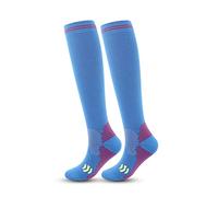 Generisch Calze nere donne o uomini. che è più adatto per il supporto di atletica ciclismo calze stringate, Blu, S