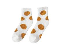 Generisch Calze Per Reggicalze Calze Calde, Corallo, Body Calze Domestico Con Calze, bianco, Taglia unica