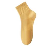 Generisch Calzini da ginnastica da donna 39-42, 18 paia di calzini sportivi casual Crew Socks Toe Women Above Ankle Crew Socks Comfort Running Socks for Women Fliesen Socks, gold, Taglia unica