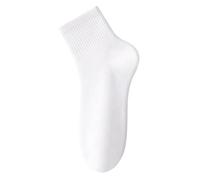 Generisch Calzini da ginnastica da donna 39-42, 18 paia di calzini sportivi casual Crew Socks Toe Women Above Ankle Crew Socks Comfort Running Socks for Women Fliesen Socks, bianco, Taglia unica