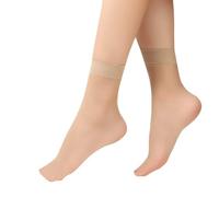 Generisch Calzini divertenti da birra da uomo per donna, calzini in nylon da donna, calzini alti alla caviglia, calze trasparenti da donna, motivo gatto, cachi, Taglia unica