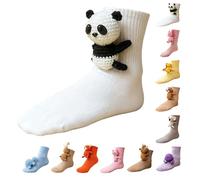 Generisch Calzini divertenti da donna in maglia 3D Animal Socks, bradipo Huggy calzini per animali, calzini morbidi divertenti Happy Tier Socks, caldi calzini invernali di Natale, idea regalo per