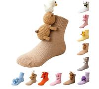Generisch Calzini divertenti da donna in maglia 3D Animal Socks, bradipo Huggy calzini per animali, calzini morbidi divertenti Happy Tier Socks, caldi calzini invernali di Natale, idea regalo per