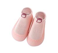 Generisch Calzini per bambini e bambine, in pile, antiscivolo, per prewalker, Colore: rosa., 20