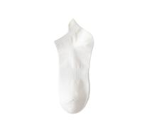 Generisch Calzini soffici da donna, 43 calzini, thin cotone, da donna, thin atletica, corsa, a basso taglio, senza show Socks with Heel Tab, bianco, Taglia unica