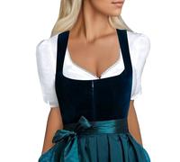 Generisch Camicetta da donna in chiffon trasparente, per feste Dirndl, perfetta per l'Oktoberfest o la vita quotidiana, top da donna moderno e sexy, bianco, 3XL