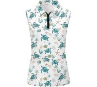 Generisch Camicetta da donna leggera stampata senza maniche con colletto con scollo a V - canotta casual alla moda per la combinazione versatile e alla moda, ideale per contemporanea, estremamente