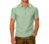 Generisch Camicia a maniche corte per il tempo libero con colletto classico, vestibilità comoda, da uomo, per tutti i giorni