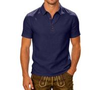Generisch Camicia a maniche corte per il tempo libero con colletto classico, vestibilità comoda, da uomo, per tutti i giorni