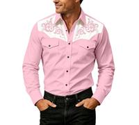 Generisch Camicia a quadri per festival della birra 2026, comoda camicia da uomo in tessuto misto con abbottonatura, perfetta per feste del fine settimana, taglio casual, dettagli a contrasto, ideale
