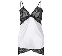 Generisch Camicia da notte da donna, taglia grande, in pizzo, sexy, biancheria intima sexy