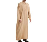 Generisch Camicia da notte da uomo, abbigliamento arabo, da uomo, musulmano, caftano, abaya, vestito, troppo, colletto alto, thobe arabo, preghiera, giuramento islamico dal Medio Oriente