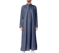 Generisch Camicia da notte da uomo, abbigliamento arabo, da uomo, musulmano, caftano, abaya, vestito, troppo, colletto alto, thobe arabo, preghiera, giuramento islamico dal Medio Oriente
