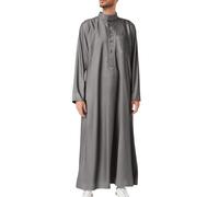 Generisch Camicia da notte da uomo, abbigliamento arabo, da uomo, musulmano, caftano, abaya, vestito, troppo, colletto alto, thobe arabo, preghiera, giuramento islamico dal Medio Oriente