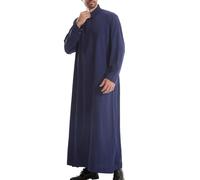 Generisch Camicia da notte da uomo, abbigliamento arabo, da uomo, musulmano, caftano, abaya, vestito, troppo, colletto alto, thobe arabo, preghiera, giuramento islamico dal Medio Oriente
